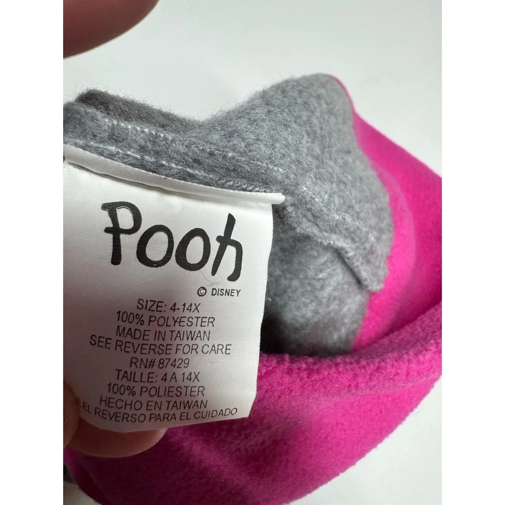 Vintage Winnie the Pooh Fleece Hat Size 4-14x Embroidered Piglet Pooh